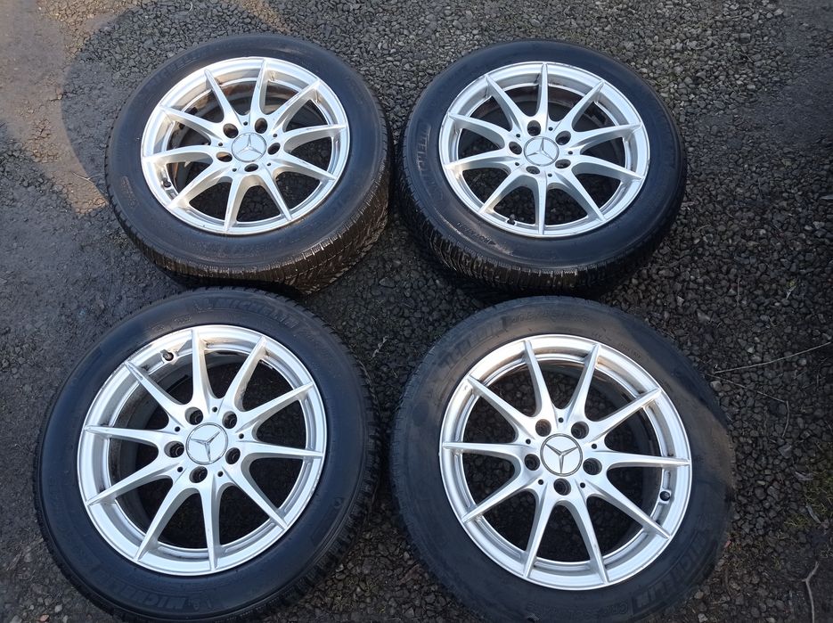 4x oryginalne koła Mercedes Benz C-Klasa W204 5x112 7J ET43  205/55R16