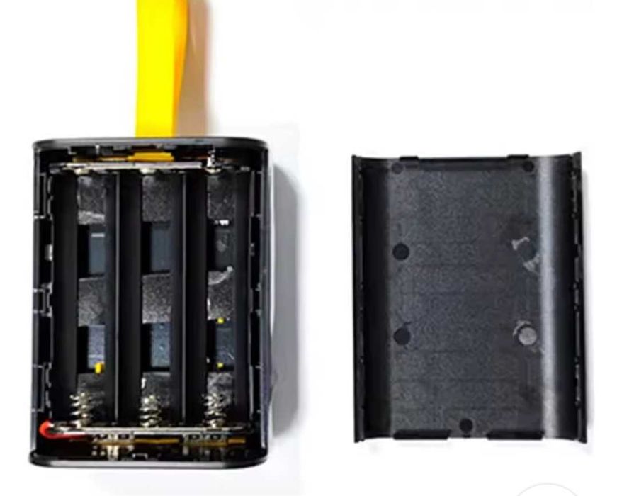 Стильный прозрачный корпус повербанка на 3 батареи 18650