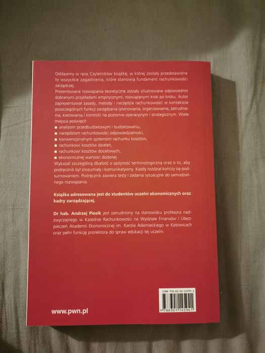 Zasady rachunkowości zarządczej