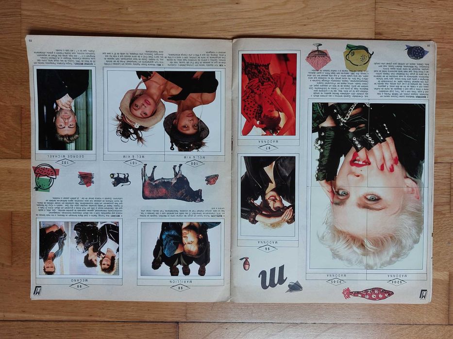 Caderneta de cromos "Panini Pop Star 1989" - Completa