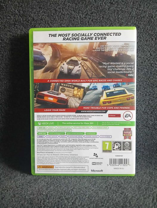 Xbox 360 Need For Speed Most Wanted 2012
