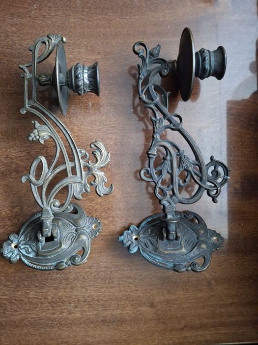 Mosiężne świeczniki