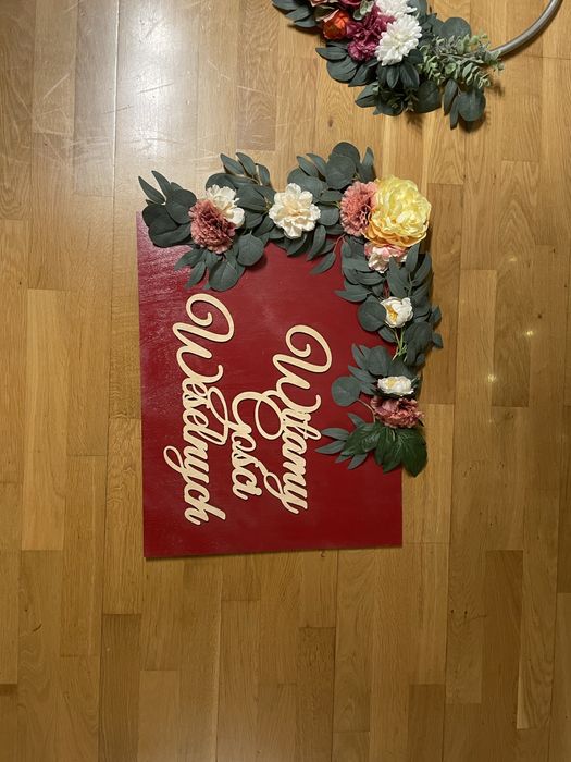 Tablica powitalna gosci weselnych dekoracja ślub/wesele