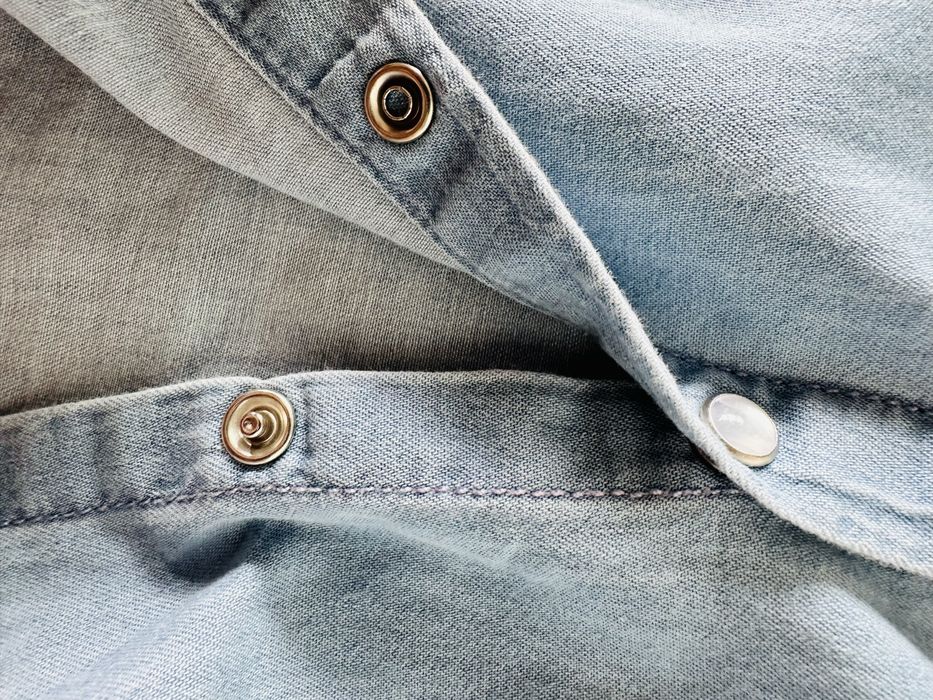 Koszula jeansowa dziewczęca SINSAY niebieska rozmiar 158