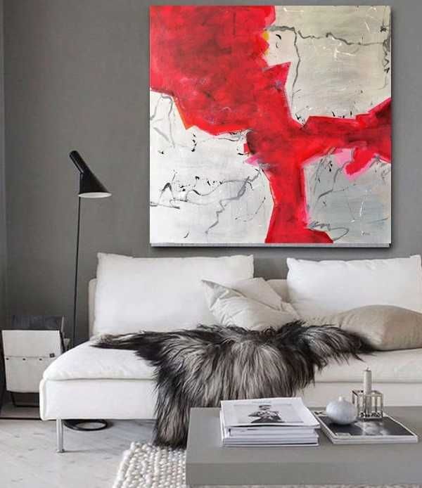 Várias pinturas abstratas em Tela com vários tamanhos, para venda.