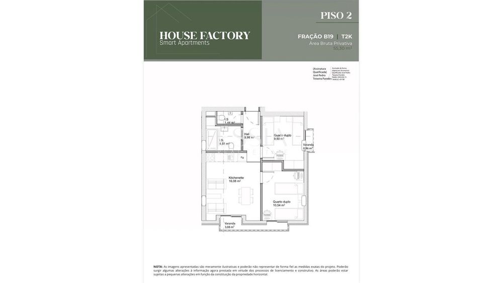 Apartamento T2 House Factory na Asprela, Porto