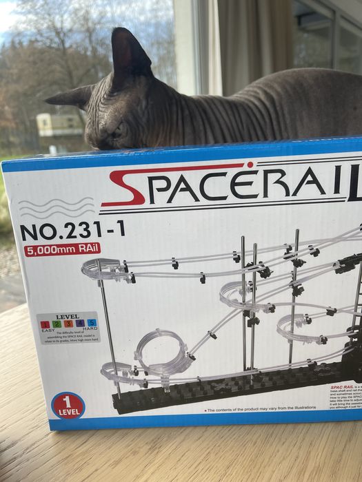 SPACERAIL - level 1 - kulkowy rollercoaster 5 metrow.