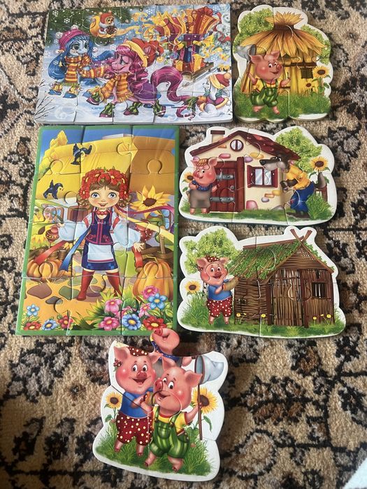 Пазли мякі дитячі. 100 гр за все