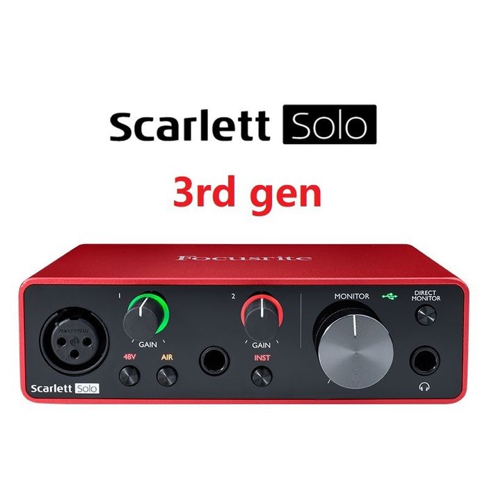 focusrite scarlett solo 3rd gen - Купити музичні інструменти