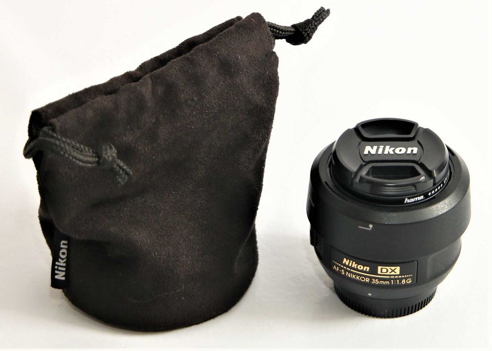 Lente Nikon AF-S 35mm f\1.8 objetiva em excelentes condições