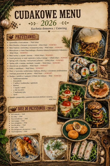 Catering na każdą okazję. Imprezy domowe