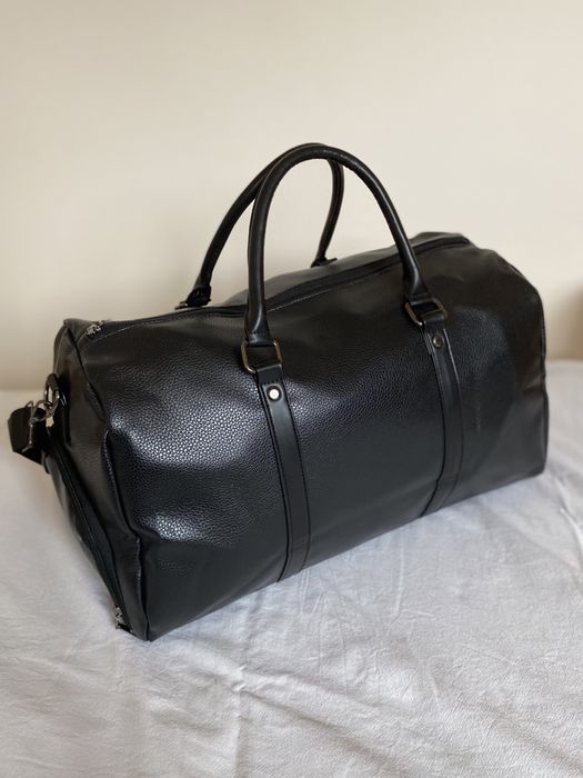 Torba skórzana czarna