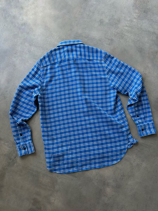 Оригінальна чоловіча рубаха 1017 ALYX 9SM Checked Flannel Shirt Blue Overshirt