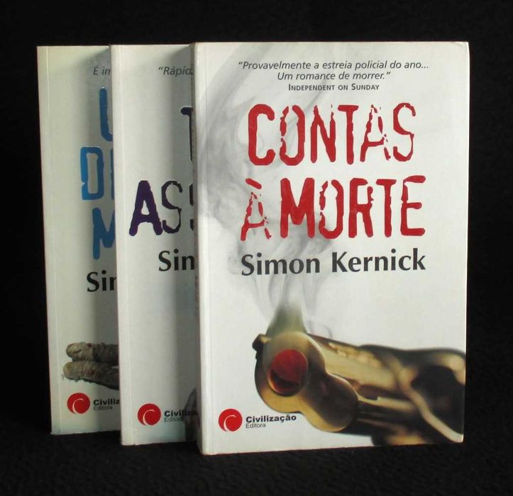 Livros de Simon Kernick 1ª edição Série Dennis Milne