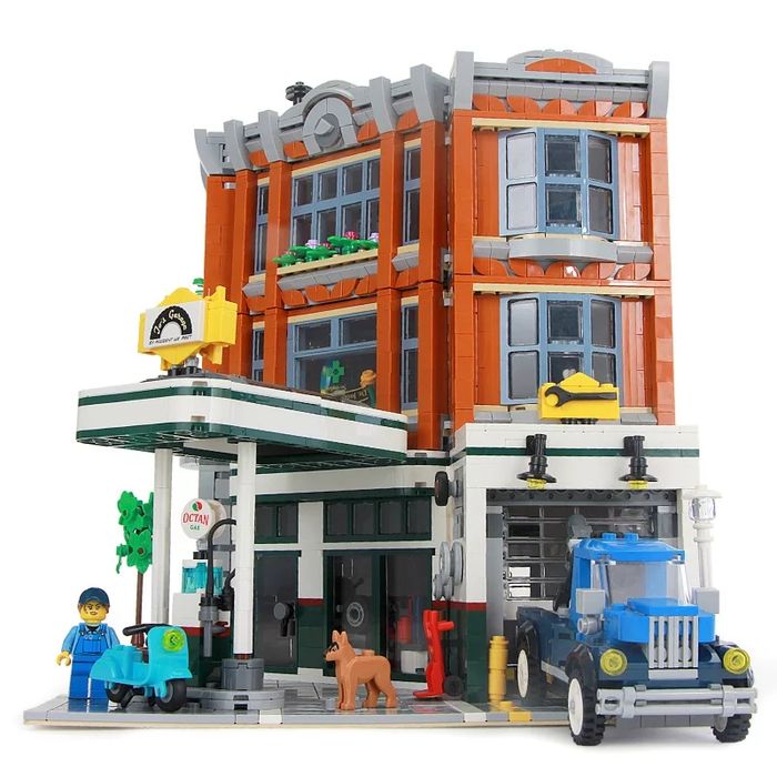 Set Lego modular / casa esquina garagem