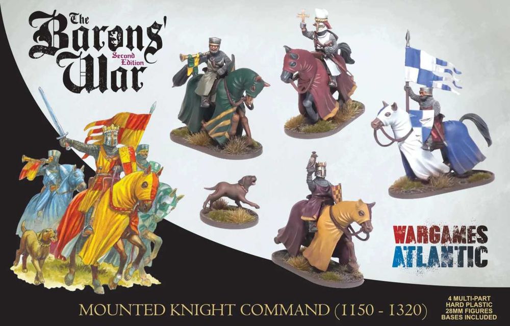 Foot Knight Command i Mounted Knight Command (1150-1320) 2 zestawy do The Barons' War