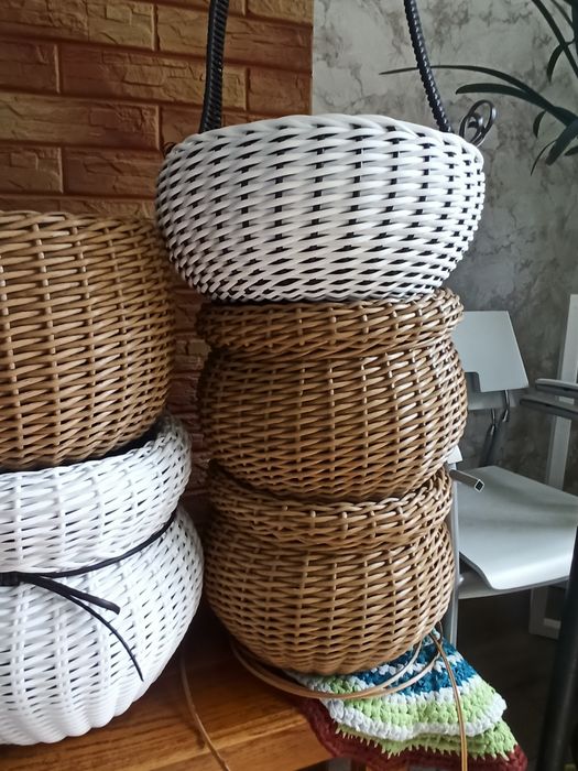 кашпо з ротангу ,