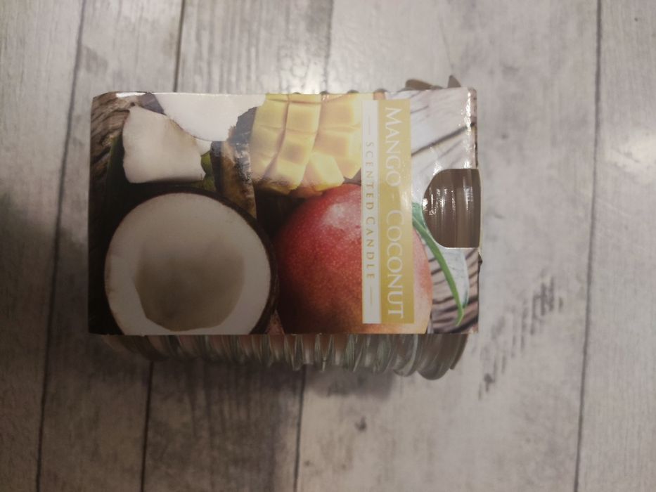 Aura świeczka w szkle Mango Kokos