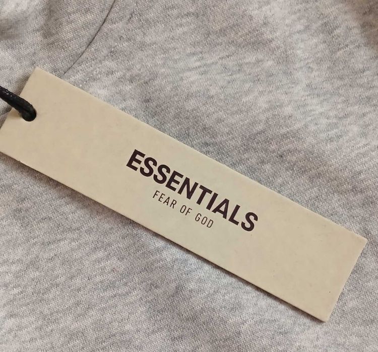 Худі essentials fear of god gray and black