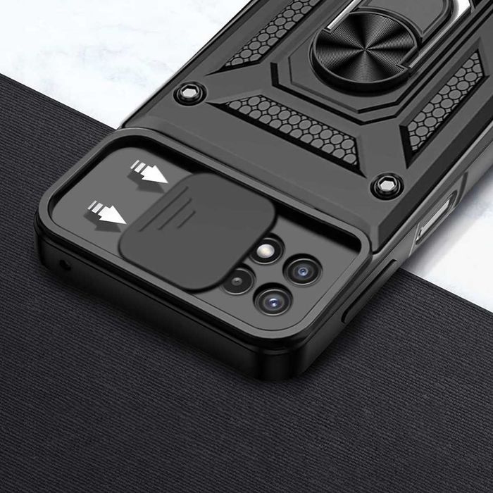 Etui Pancerne do Samsung Galaxy A22 5G + 3x Szkło Hartowane