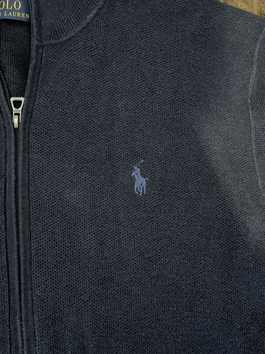 Mesh-knit Cotton Full-zip Sweater Polo Ralph Lauren