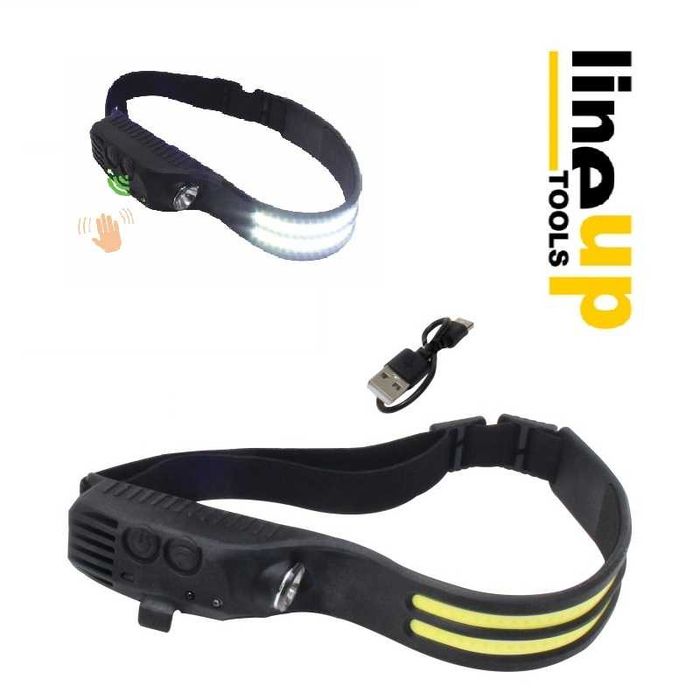 Lanterna de Cabeça LED 350LM com Sensor de Movimento (C/Iva)