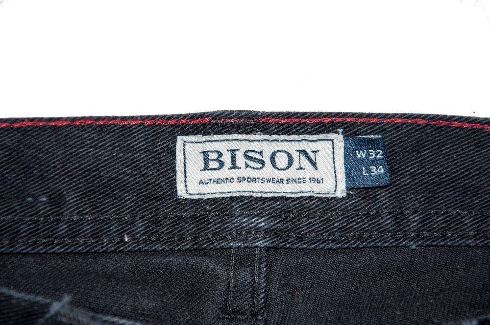 Spodnie dżinsowe Bison jeasnsy dżinsy W32 L34 czarne oryginalne