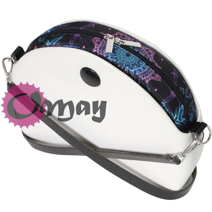 Czarny organizer do OBAG MOON LIGHT łapacze kolorowe 2 kieszenie OMAY