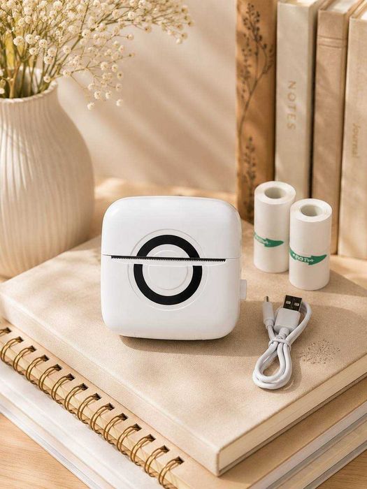 Mini Drukarka Termiczna Bluetooth Przenośna Bezprzewodowa