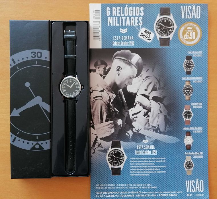 6 Relógios militares (coleção revista Visão)