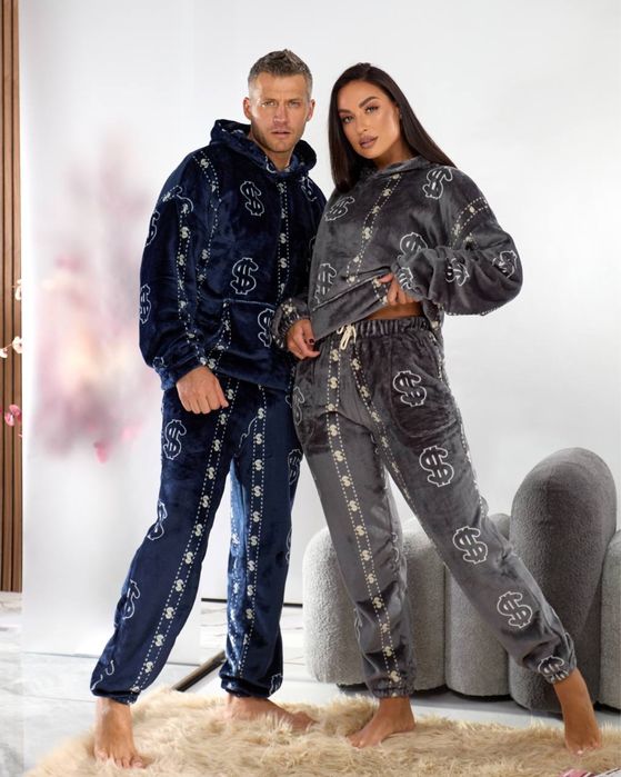 Чоловіча тепла піжама кенгуру унісекс чоловік жінка