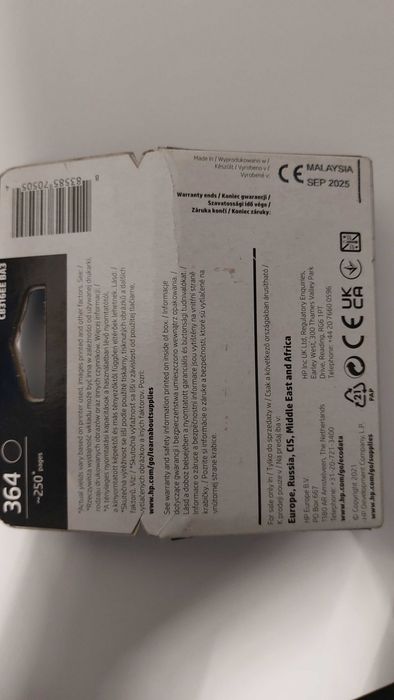 NOWE ORYGINALNE tusze HP 364 komplet zestaw