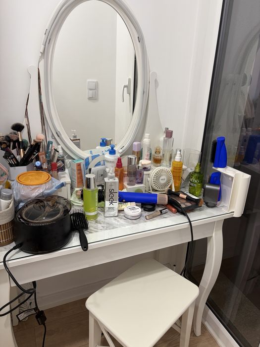 IKEA HEMNES toucador com espelho e banco
