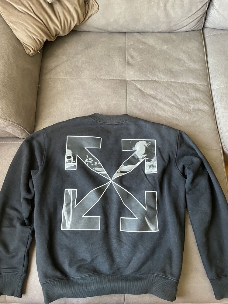 Sweat top off white