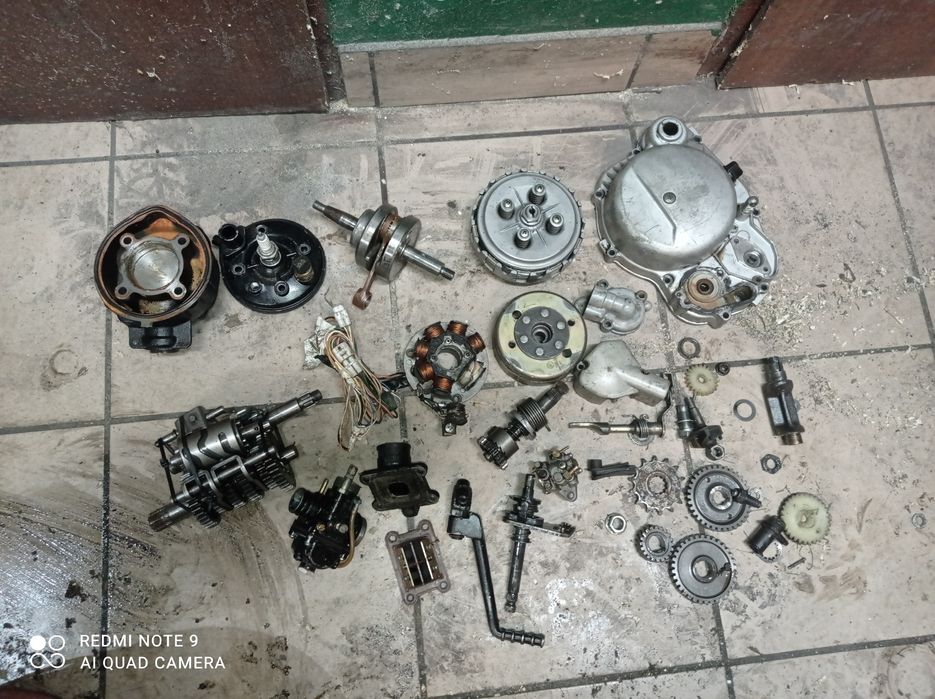 Silnik am6  174c 50cm3 części sprzęgło wał stator Magneto skrzynia