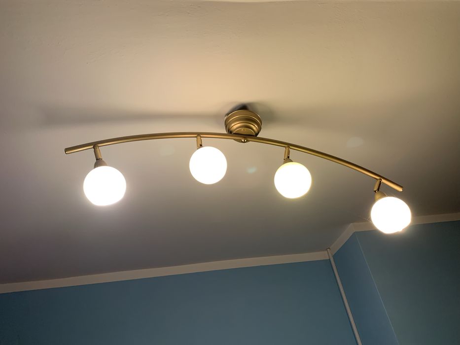 Lampa wisząca złota