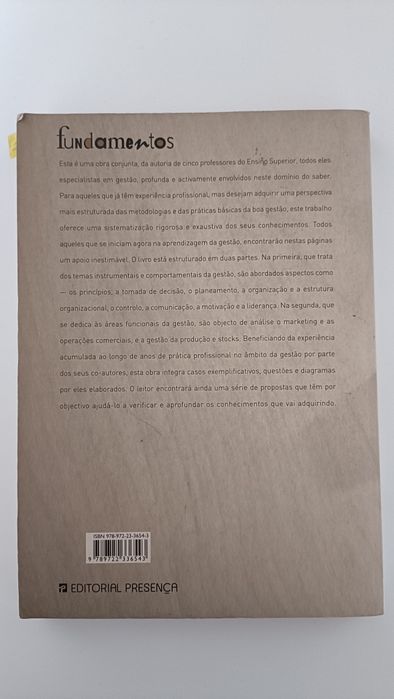 Livro Universitário Fundamentos de Gestão