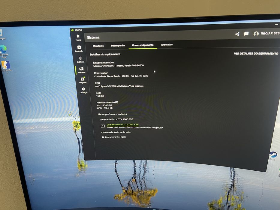 PC Gamer / Escritório Ryzen 3 | GTX1060 6GB pality | 16 gb RAM | SSD 240GB | Caixa Nova RGB