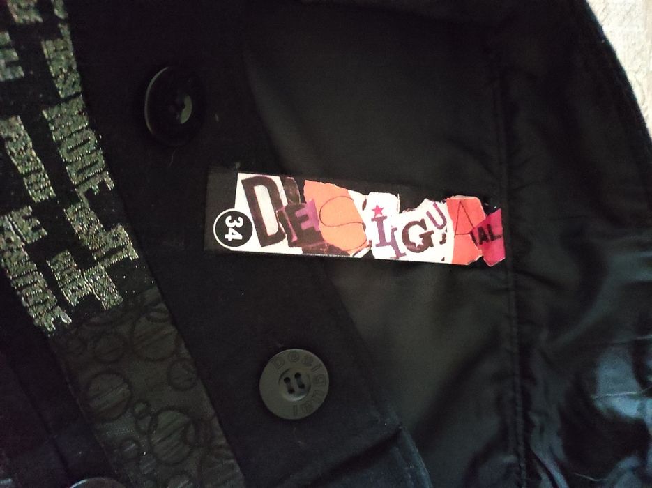 Spódnica z wełną Desigual rozmiar XS