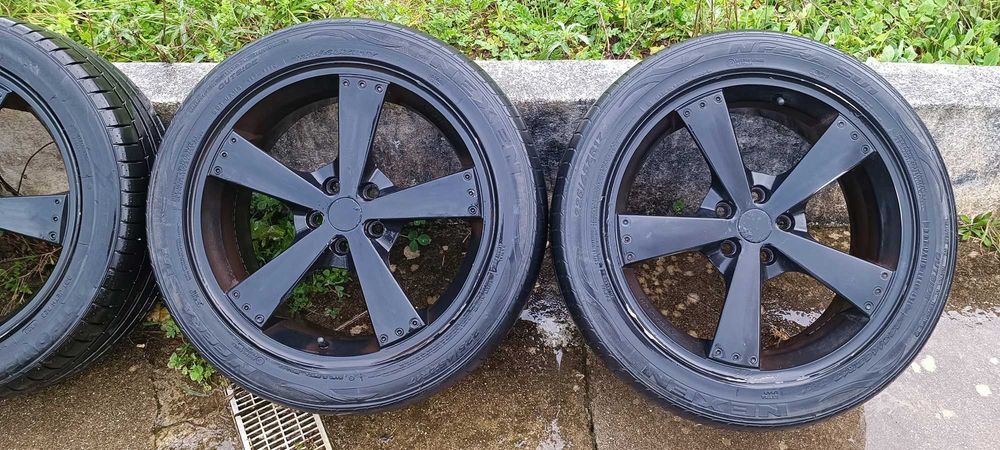 Jantes 17" 5x100 "Split Rim" p/VW Golf, Seat, Audi + Pneus 225/45