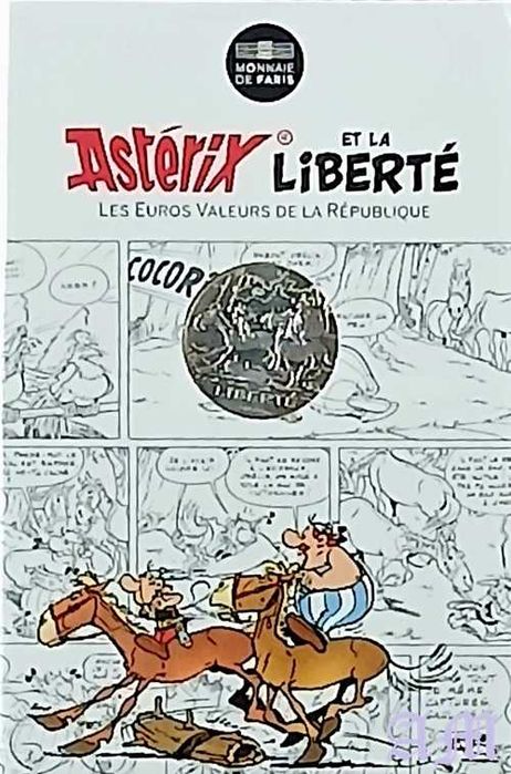 França 10€ Astérix série Liberté Prata