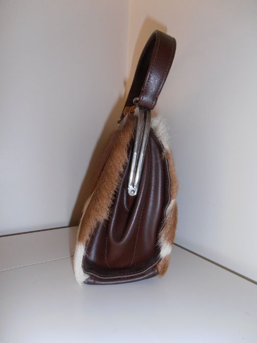 Carteiras vintage. Clutch Bags vintage em cobra/snake e 1 com pêlo/fur