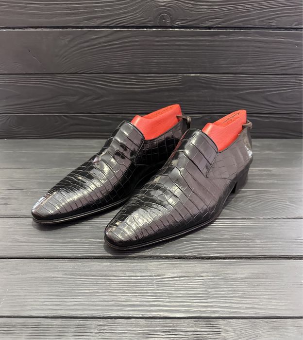 Туфли лоферы Artioli крокодил zilli