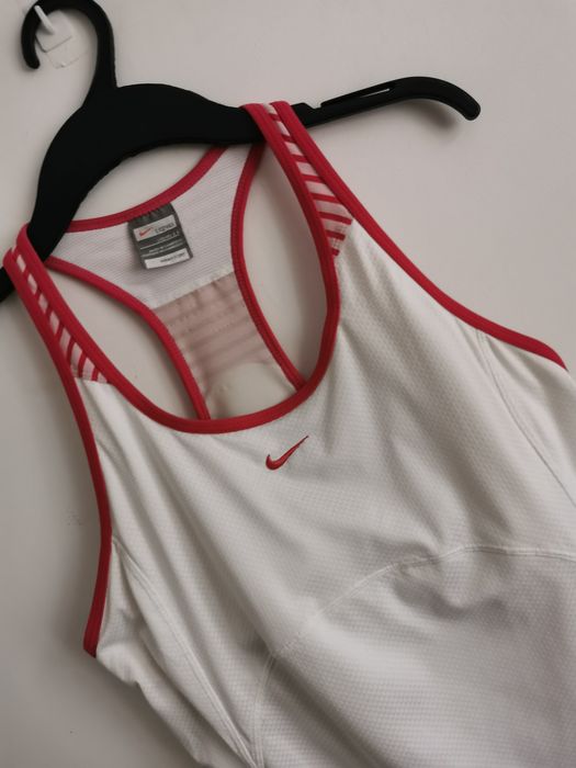 Nike bluzka bez ramiączek +top damska logowana sporotwa L