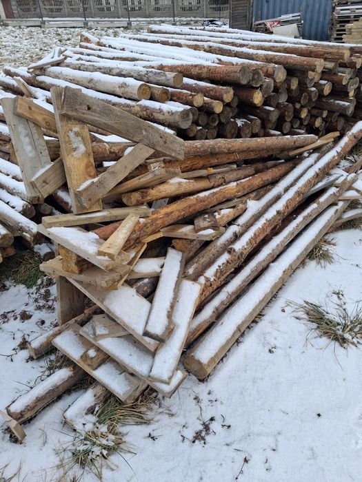 Stemple budowlane 4 m i 3.60m i 2m na ogrodzenie nowe ladne i grube