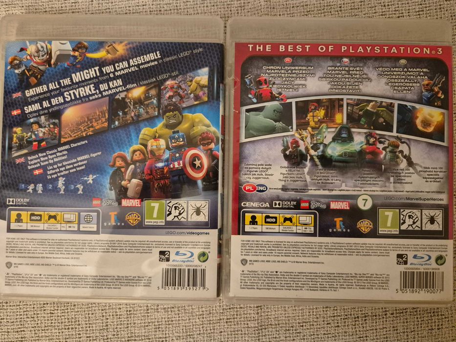 Lego Avengers PS3 PL + gratis Lego Marvel PS3 PL