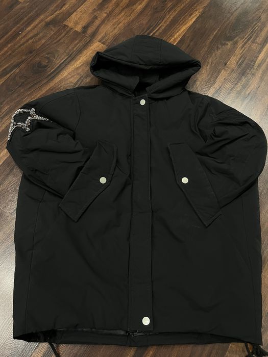 Зимова курточка оверсайз, подовжена