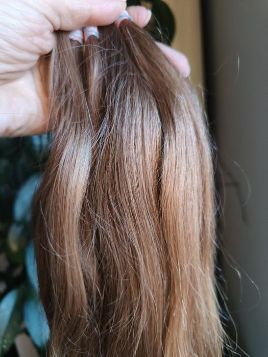 Włosy dziewicze ciemny blond