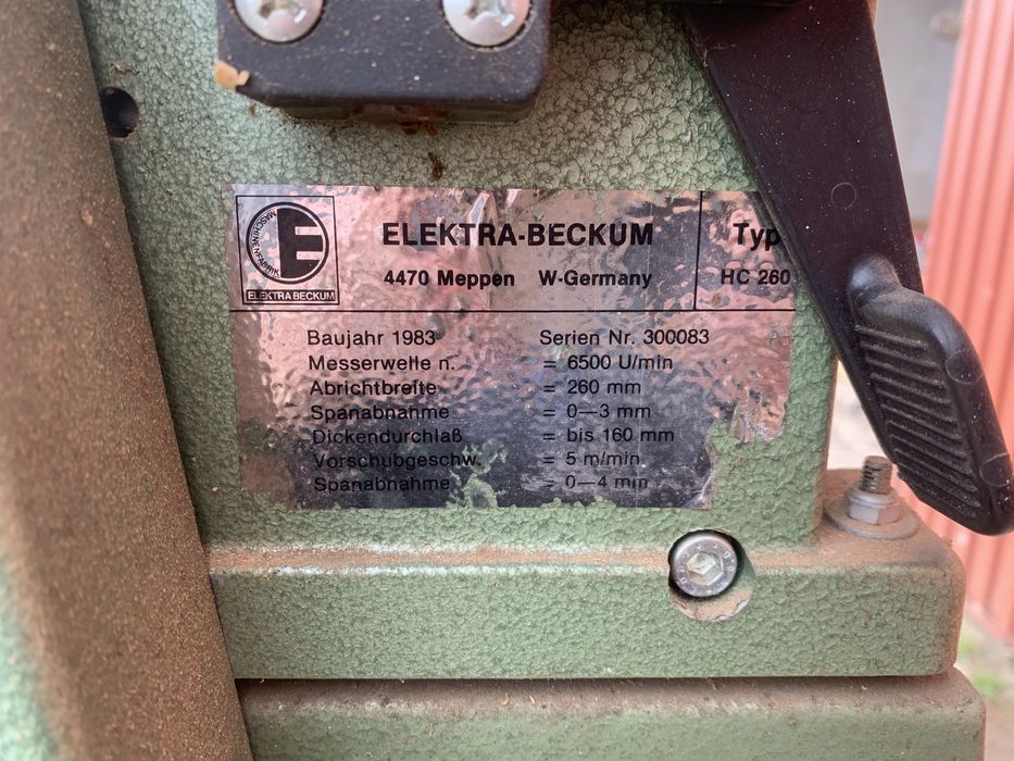Strugarka Grubościówka Heblarka Elektra