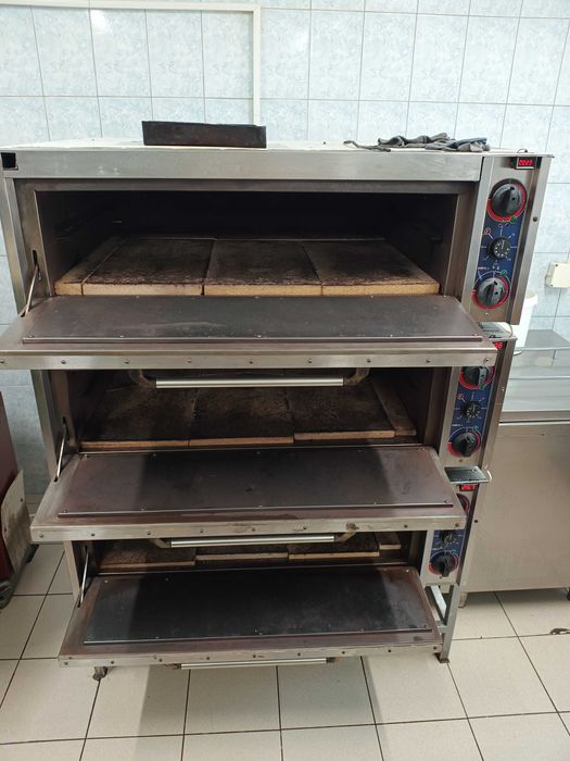 Електропіч подова трьохсекційна, шафа пекарська, ШПЄ